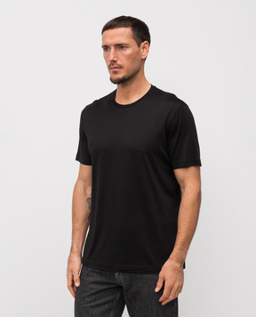 Stefan Brandt ENNO black silk t-shirt ENNOSE