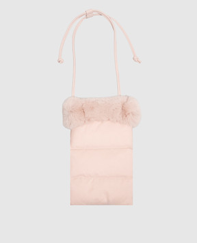Yves Salomon Enfant Children's pink bag with rabbit fur 27WEA008XXDOXW