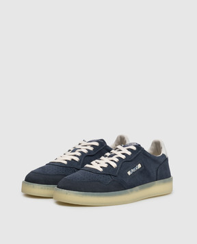 AUTRY Medalist blue suede sneakers AULMHQ06