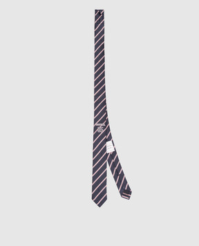 Thom Browne Blue striped silk tie MNL001AF1245