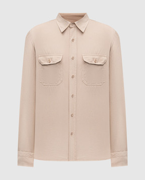Tom Ford Beige linen shirt HME001FMC295