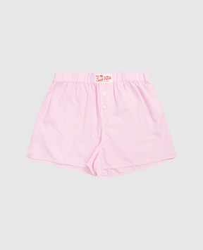 MC2 SAINT BARTH Kids' Pink Striped Boxy Shorts BXY00103170L