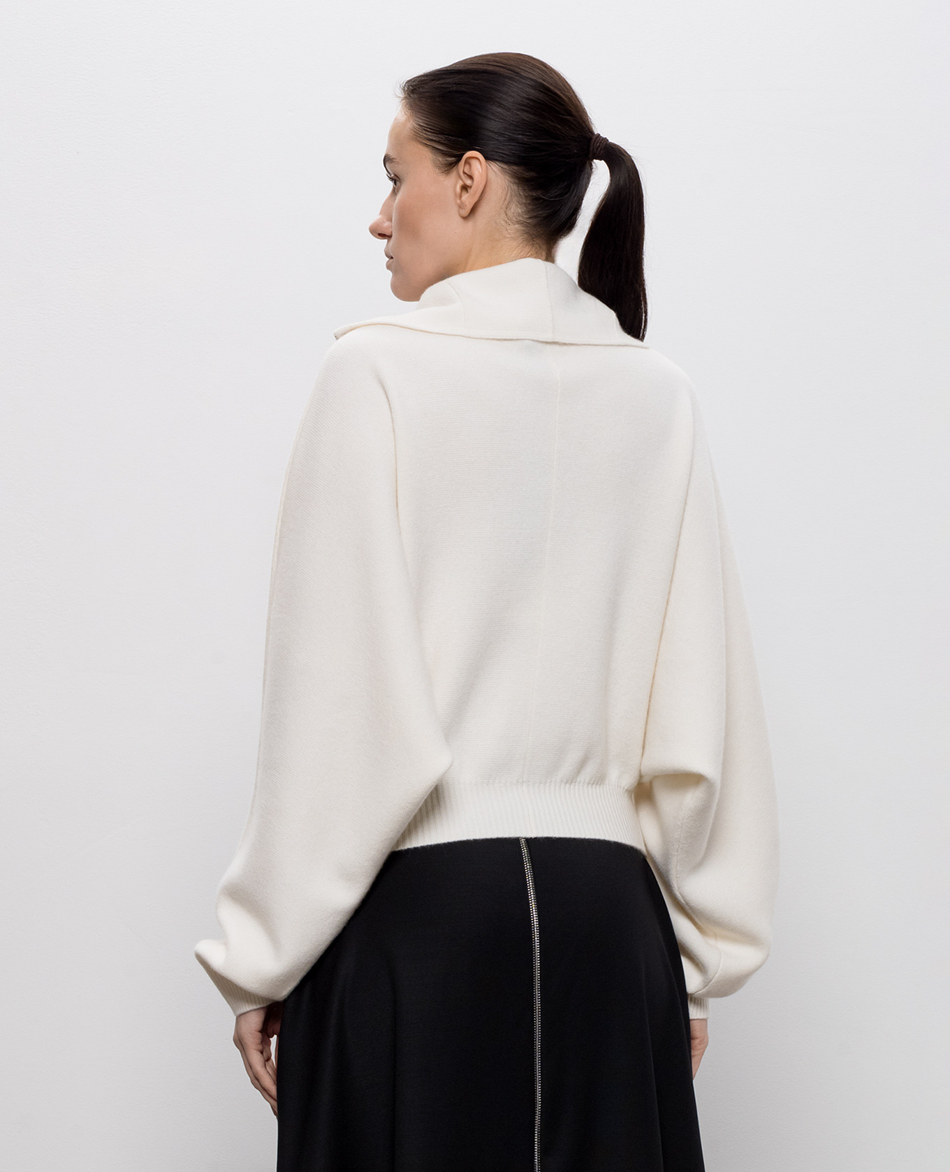 Ivory cashmere cardigan Jacob Lee 4
