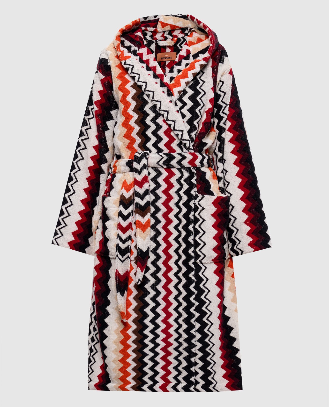 Terry bathrobe Best in branded pattern