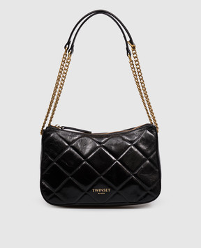 Twinset Liliane black glossy leather bag 262TD8151
