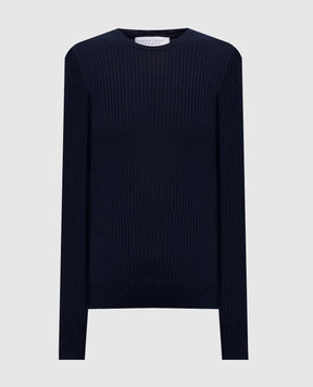 Gabriela Hearst Browning blue cashmere and silk jumper X009246A003