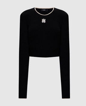 AMIRI Black ribbed jumper AWTOKN1002