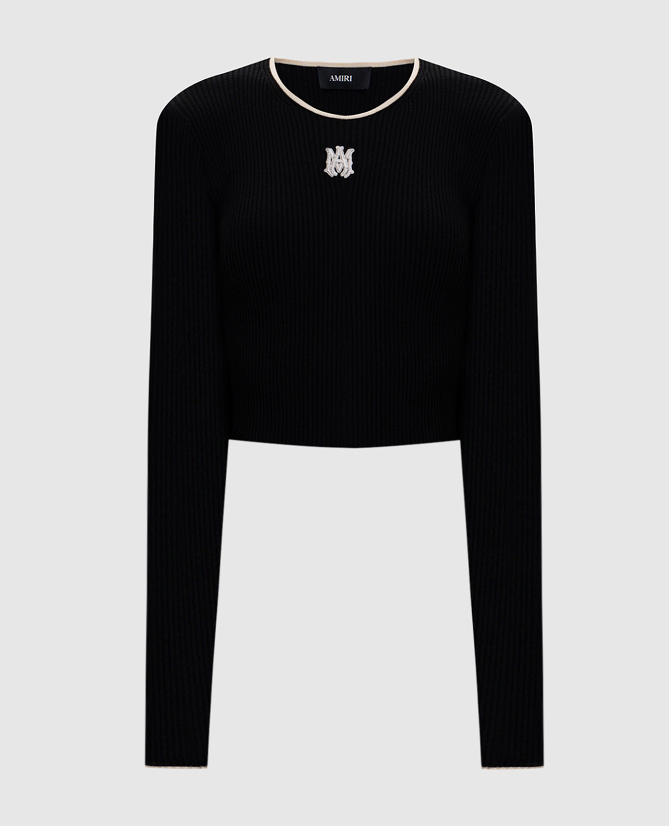 

Black ribbed jumper AMIRI