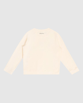Sporty & Rich Children's yellow insulated sweatshirt Be Nice WS07676003YE02