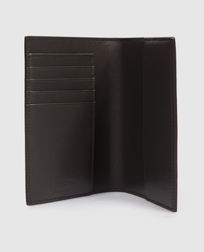 Saint Laurent Brown patent leather passport cover 821859AAEX2
