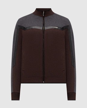 Stefano Ricci Brown sports jacket with silk K808922R31T25470