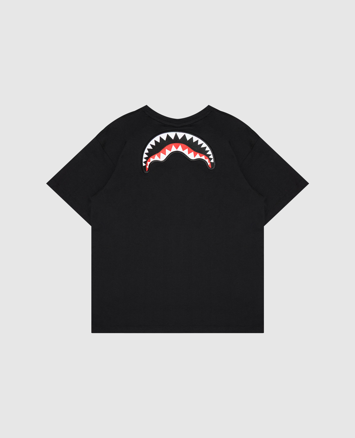 Children's black T-shirt with logo print Sprayground 2