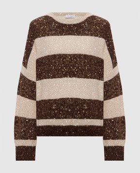 Brunello Cucinelli Striped wool jumper MPN572300P
