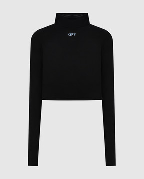 Off-White Black cropped top OFF Jer 2AD235C99JER002