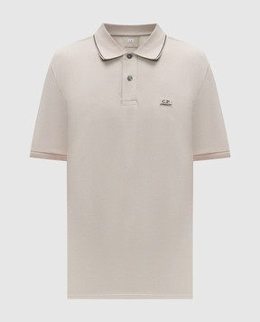 C.P. Company Grey polo shirt with logo MPL722A005263W