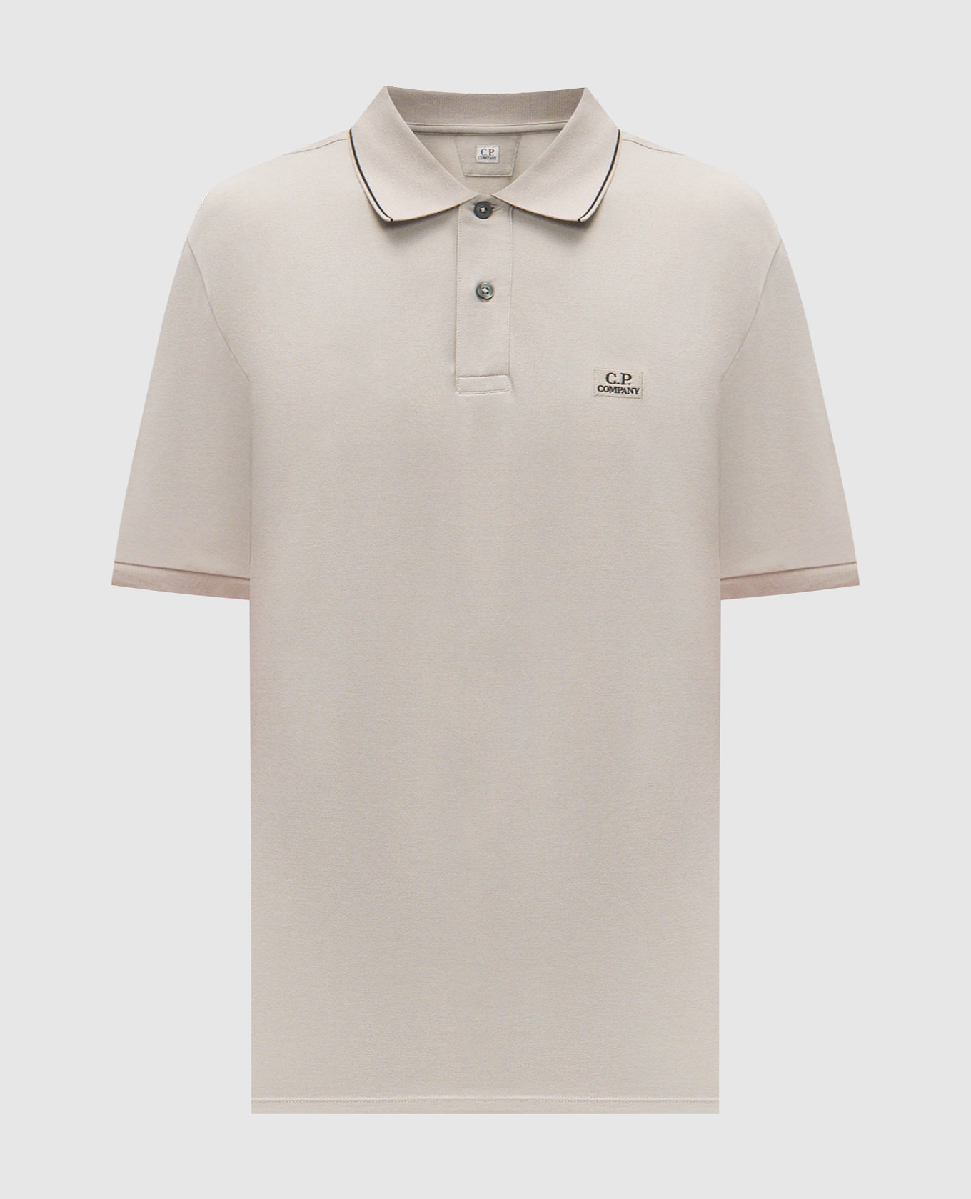 Grey polo shirt with logo