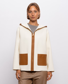 Max Mara Ivory COMICA coat made of wool, silk and cashmere MSTCOMICA