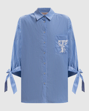 Twinset Blue striped shirt 262TP276A