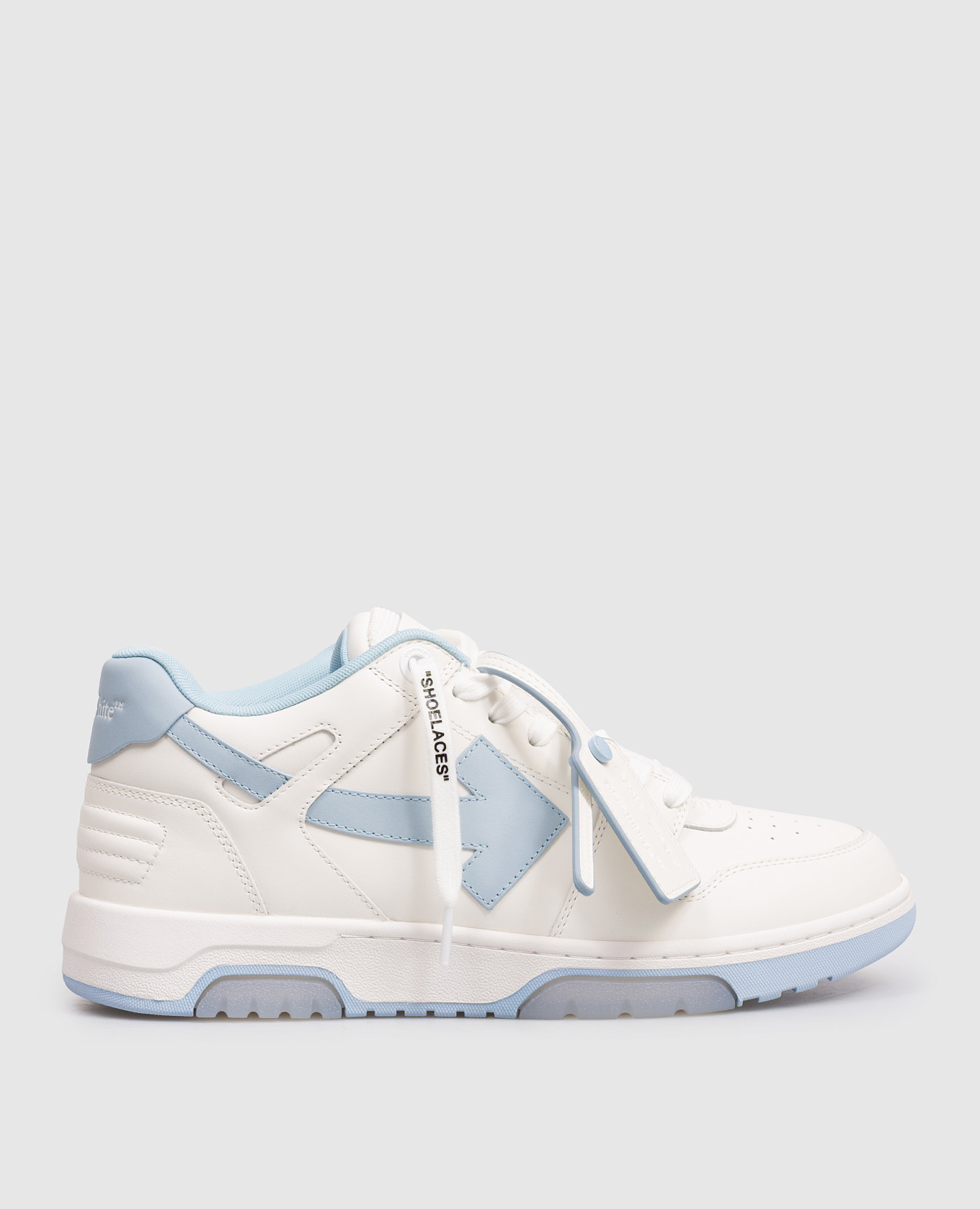 Out Of Office white leather sneakers with logo patch