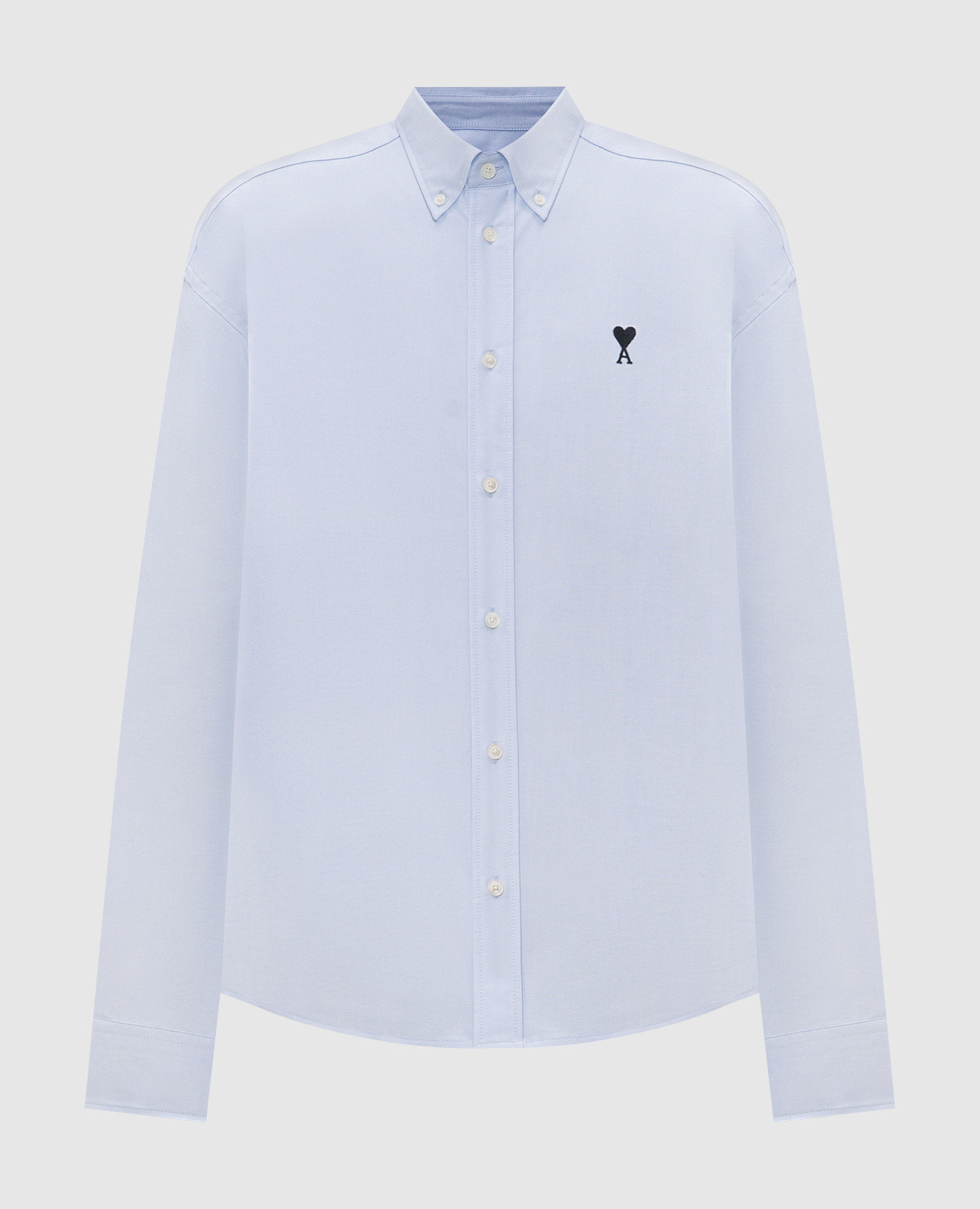 Blue shirt with embroidery