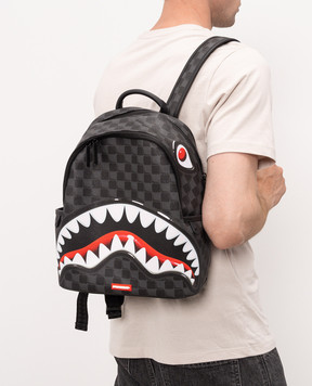 Sprayground SHARKS IN PARIS children's gray backpack with print 910B8943NSZ