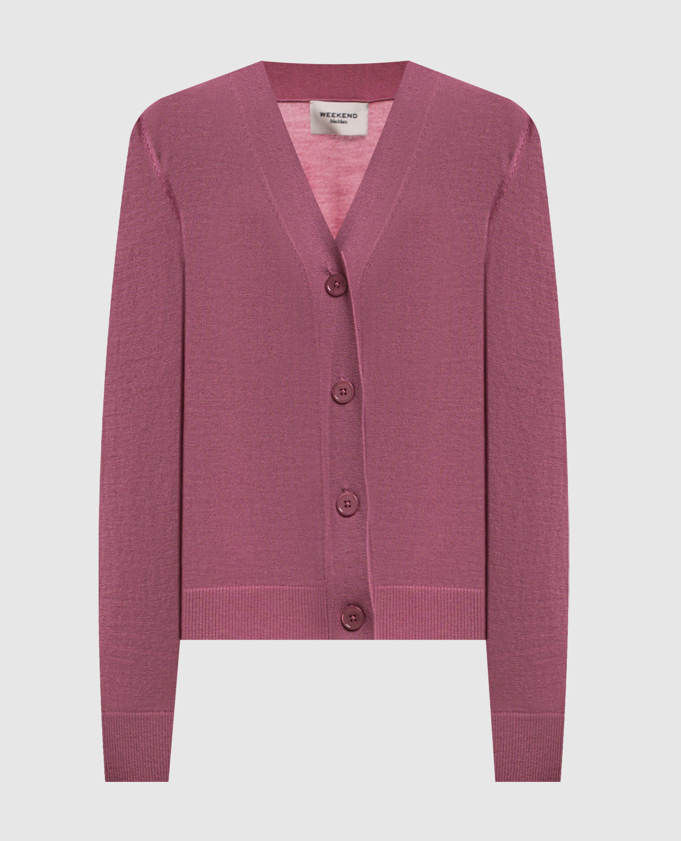 Pink TORRE cardigan made of wool, silk and cashmere