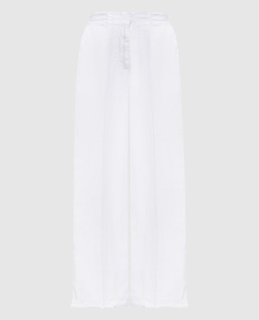 Peserico White linen pants M04393T001617