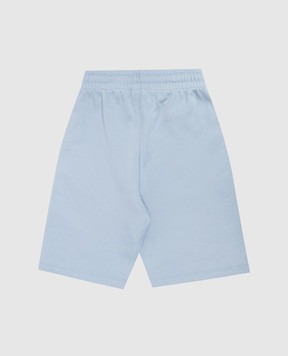 Off-White Children's blue shorts with Off logo print 44BCI001S26F004