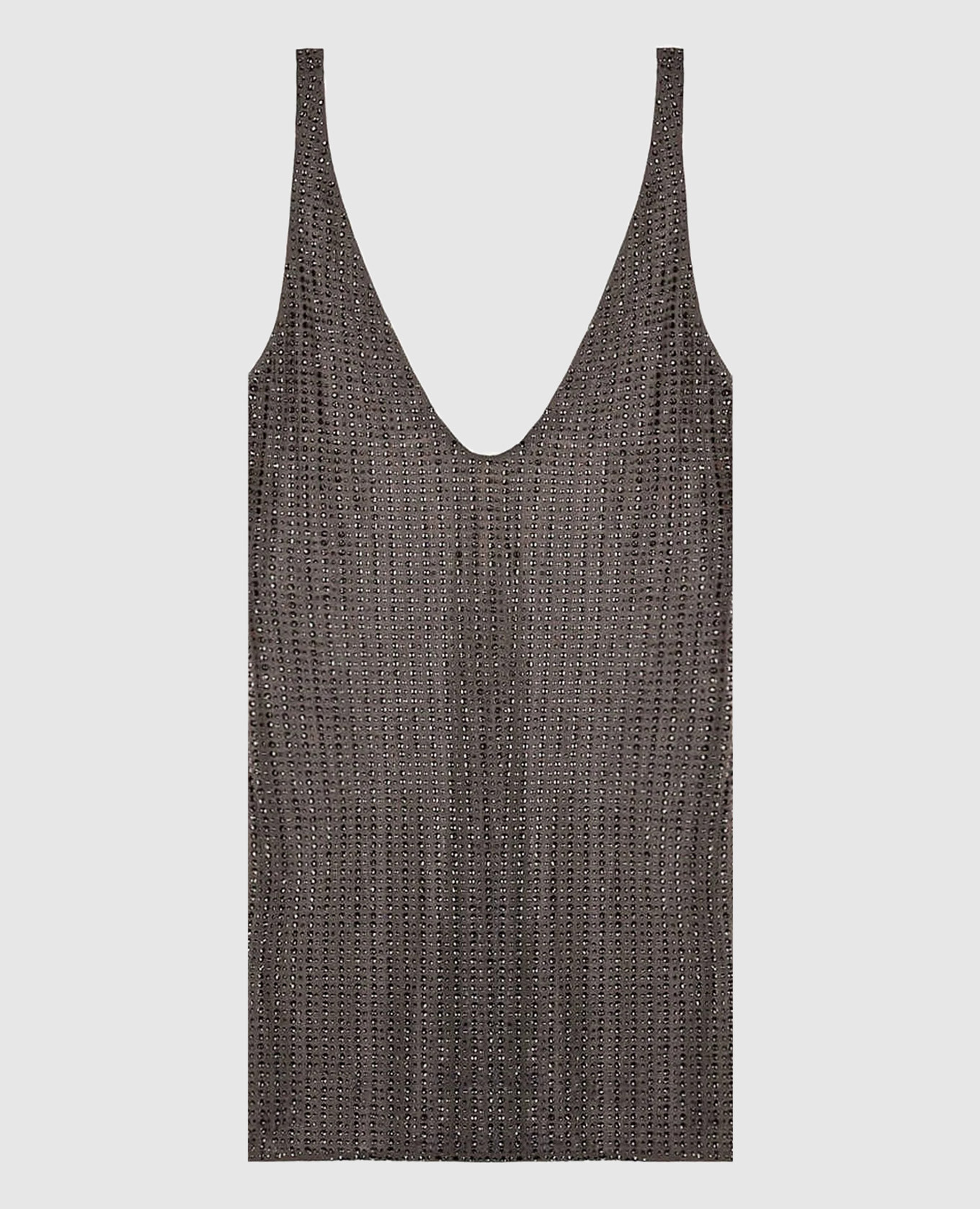 

Gray MALIBU mini beach dress with crystals Venuja, Grey