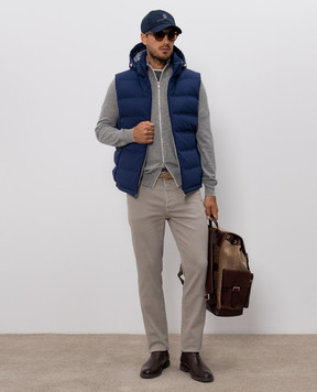 Brunello Cucinelli Gray cashmere cardigan M2200106