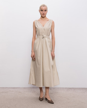 Brunello Cucinelli Beige midi dress M0F79A5092