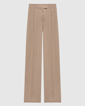 Brunello Cucinelli Beige linen pants MH126P8884