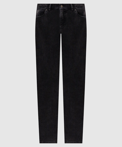 Dunkelgraue Cordhose