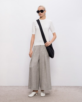Intoca White T-shirt with cuffs 261SUVINPO0403
