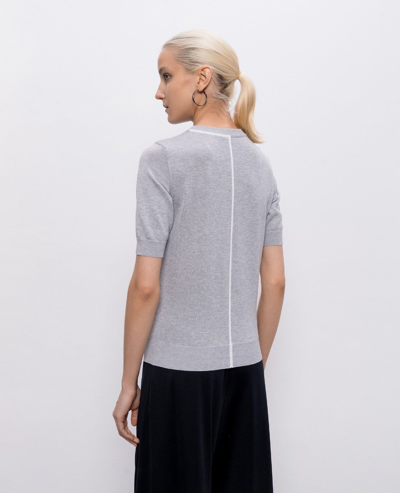 

Gray T-shirt with cuffs Intoca, Grey