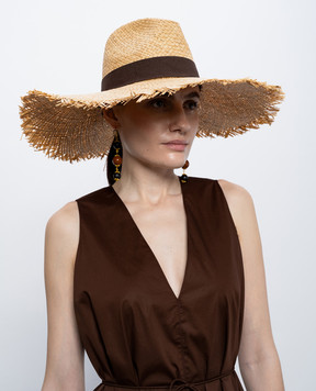 Twinset Beige straw hat 261TO5430