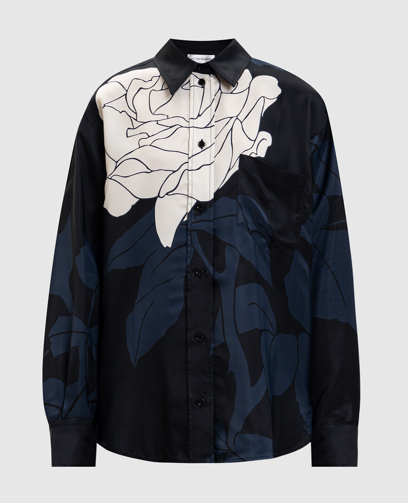

Black blouse with floral print Victoria Beckham