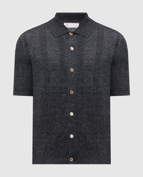 Brunello Cucinelli Gray shirt with linen M2L707805