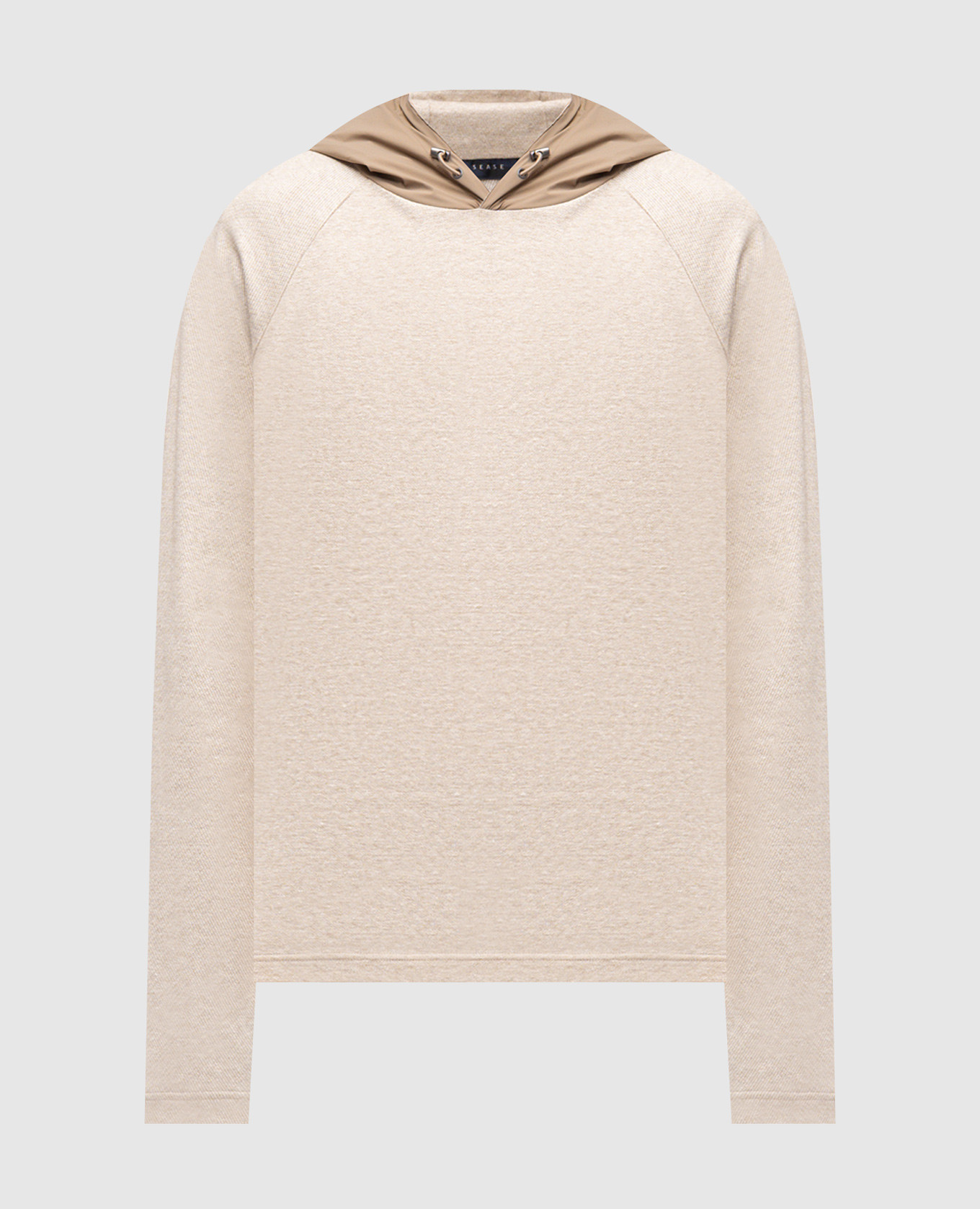 

Beige linen hoodie Sease