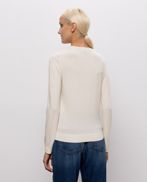 Max Mara Weekend SICILIA ivory sweater with silk and wool WKDSICILIA