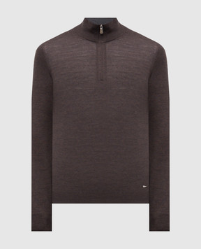 Enrico Mandelli Brown wool jumper 2K064A5270