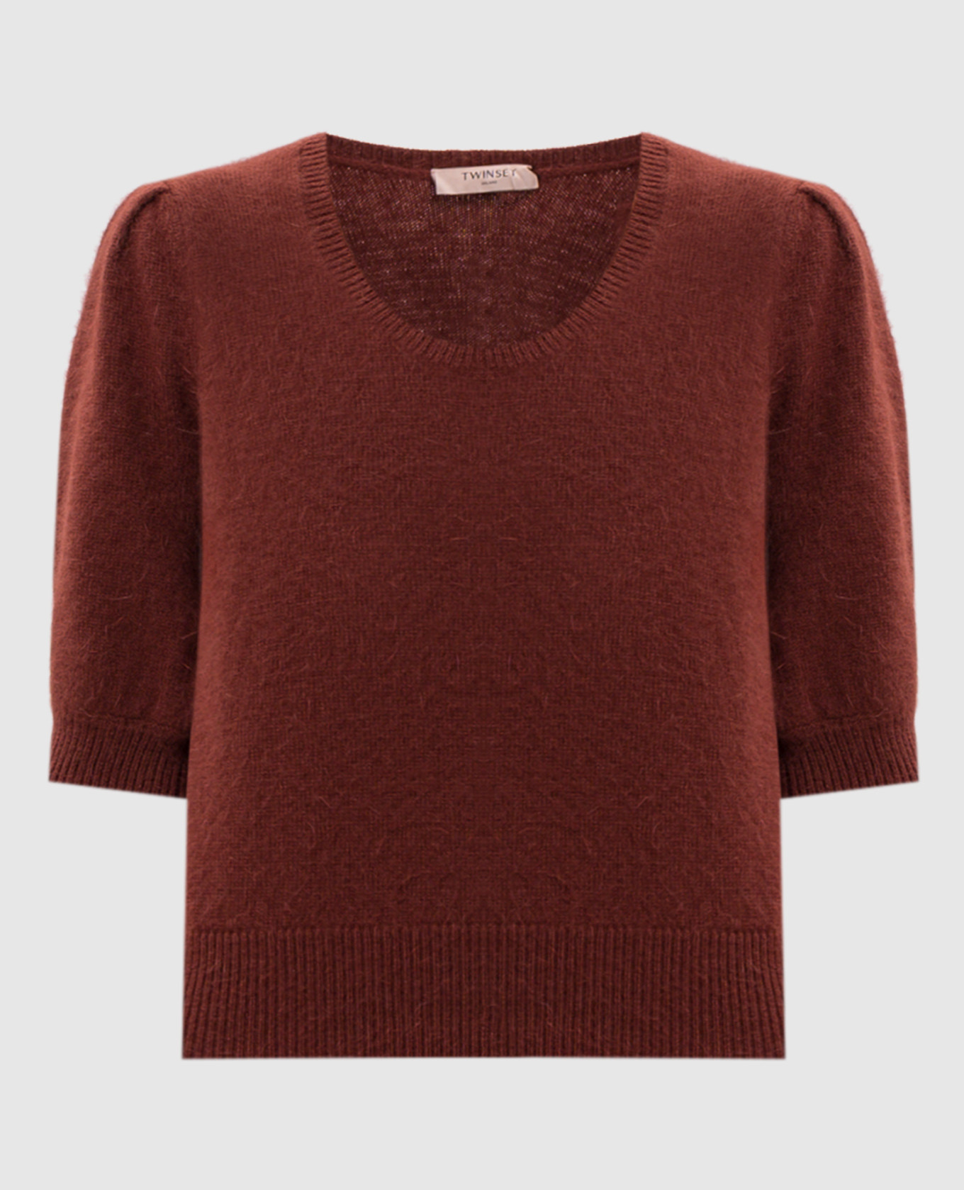 Terracotta wool jumper
