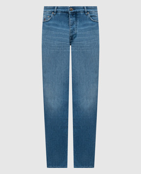 MooRER PAVEL blue jeans with a worn effect PAVEL919VINTAGE