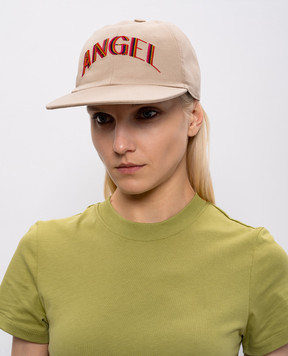 La DoubleJ Beige Brooklyn cap HAT0043COT026SOE05