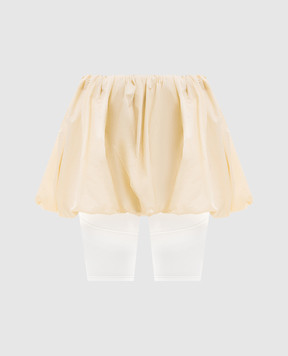 Juun.j Yellow mini skirt with drapery JW6327W070