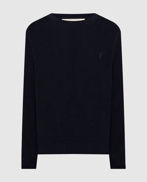 Trussardi Blue jumper with embroidered emblem M0168000077NMK601K01