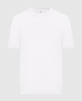 Brunello Cucinelli White straight-cut T-shirt M0B131308