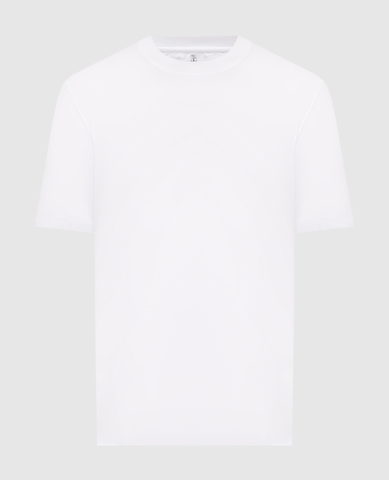 White straight-cut T-shirt
