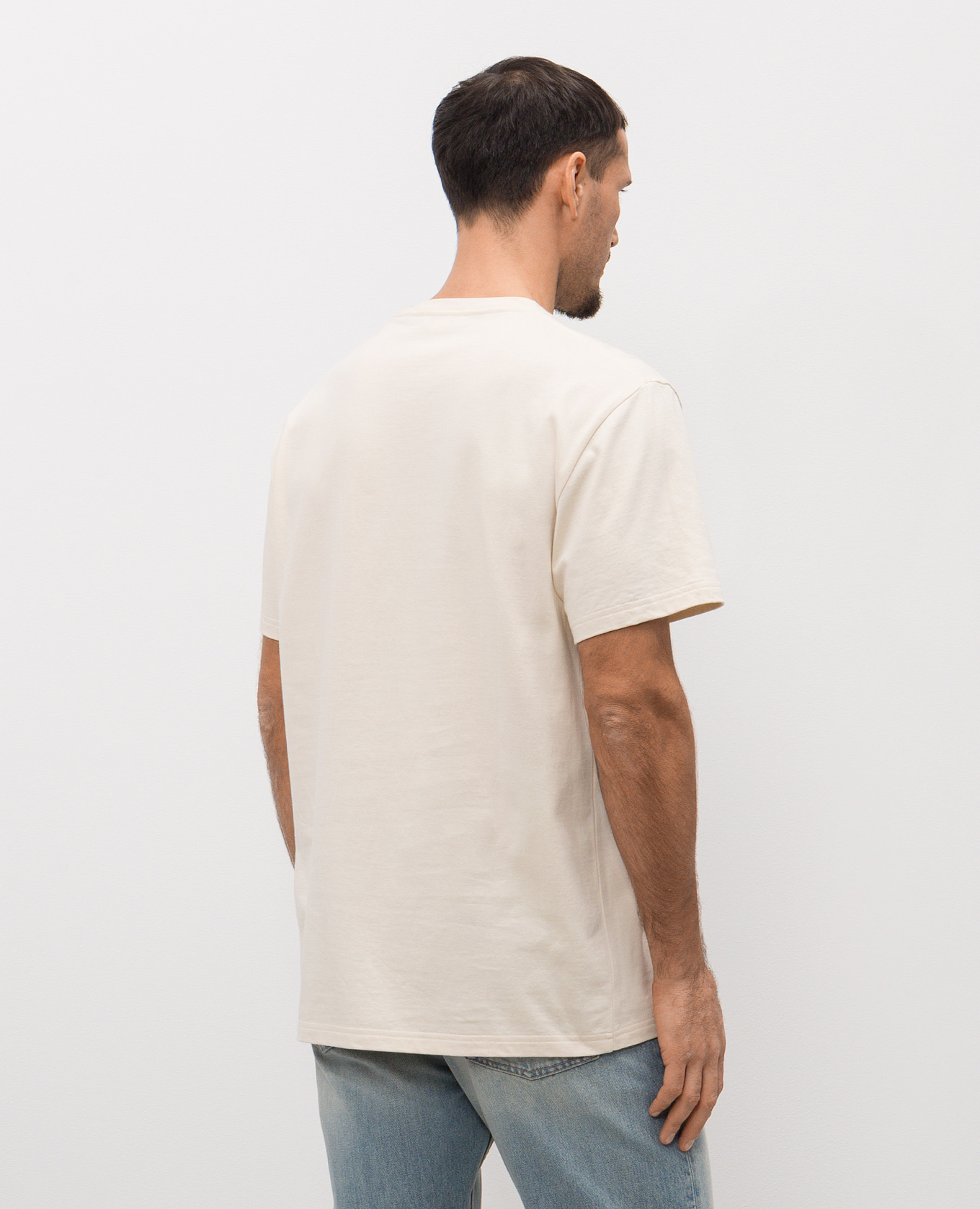 

Beige T-shirt with logo Alexander McQueen