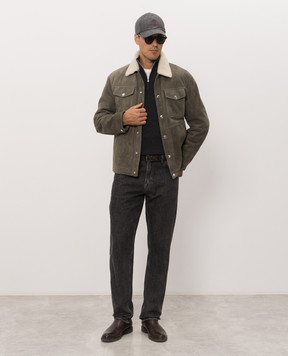 Brunello Cucinelli Dark gray cashmere jumper M2200124